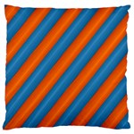 Diagonal Stripes Striped Lines Large Cushion Case (Two Sides) Front