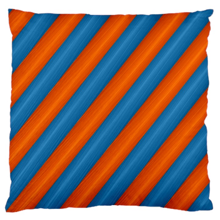 Diagonal Stripes Striped Lines Large Cushion Case (Two Sides)