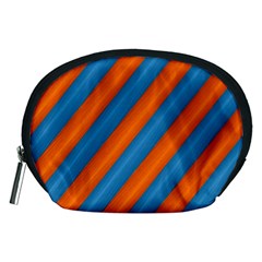 Diagonal Stripes Striped Lines Accessory Pouches (medium)  by Nexatart