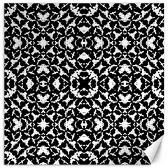 Black And White Geometric Pattern Canvas 20  X 20   by dflcprints