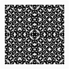 Black And White Geometric Pattern Medium Glasses Cloth by dflcprints