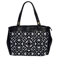 Black And White Geometric Pattern Office Handbags