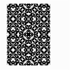 Black And White Geometric Pattern Large Garden Flag (two Sides) by dflcprints