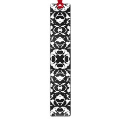 Black And White Geometric Pattern Large Book Marks by dflcprints