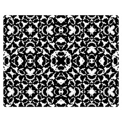 Black And White Geometric Pattern Double Sided Flano Blanket (medium)  by dflcprints