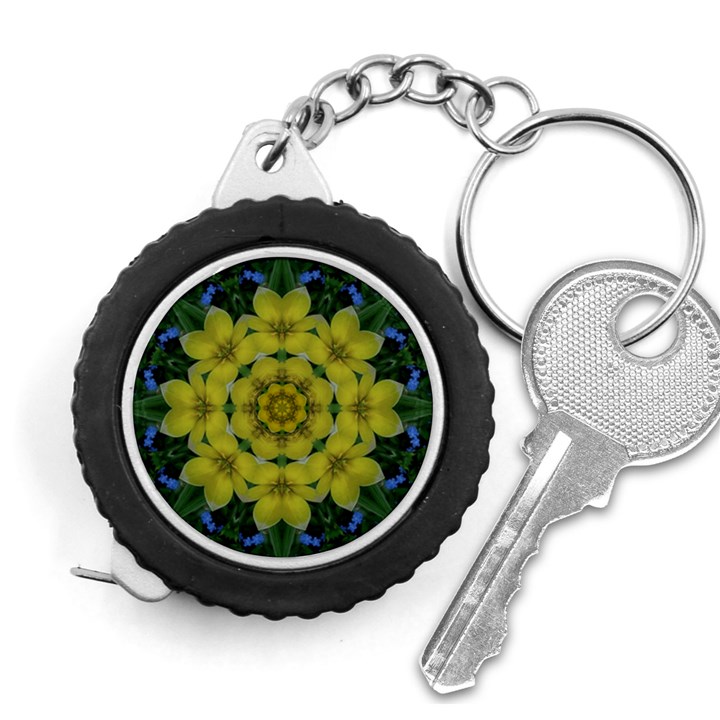 Fantasy Plumeria Decorative Real And Mandala Measuring Tape