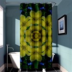 Fantasy Plumeria Decorative Real And Mandala Shower Curtain 36  x 72  (Stall)  Curtain(36 X72 ) - 33.26 x66.24  Curtain(36 X72 )