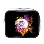 Awesome Eagle With Flowers Mini Toiletries Bags Front