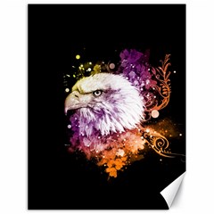 Awesome Eagle With Flowers Canvas 18  X 24   by FantasyWorld7