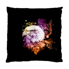 Awesome Eagle With Flowers Standard Cushion Case (two Sides) by FantasyWorld7