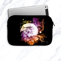 Awesome Eagle With Flowers Apple Ipad Mini Zipper Cases by FantasyWorld7