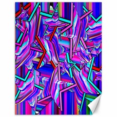 Stars Beveled 3d Abstract Stripes Canvas 12  X 16   by Nexatart