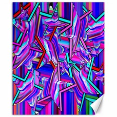 Stars Beveled 3d Abstract Stripes Canvas 16  X 20   by Nexatart