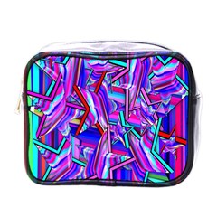 Stars Beveled 3d Abstract Stripes Mini Toiletries Bags by Nexatart