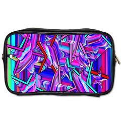 Stars Beveled 3d Abstract Stripes Toiletries Bags 2-side by Nexatart