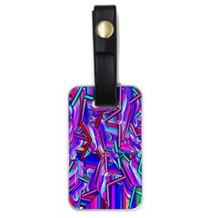 Stars Beveled 3d Abstract Stripes Luggage Tags (one Side)  by Nexatart