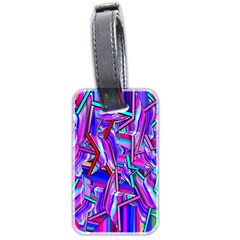 Stars Beveled 3d Abstract Stripes Luggage Tags (two Sides) by Nexatart