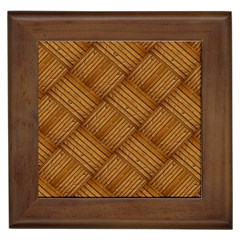 Wood Texture Background Oak Framed Tiles by Nexatart