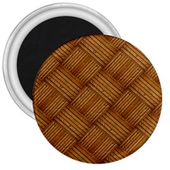 Wood Texture Background Oak 3  Magnets by Nexatart