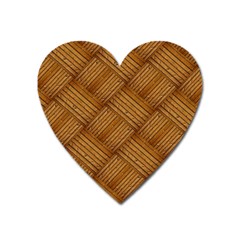 Wood Texture Background Oak Heart Magnet by Nexatart