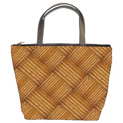 Wood Texture Background Oak Bucket Bags by Nexatart