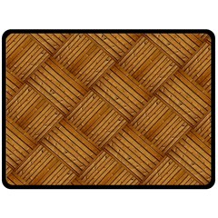 Wood Texture Background Oak Fleece Blanket (large)  by Nexatart