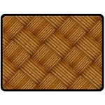 Wood Texture Background Oak Fleece Blanket (Large)  80 x60  Blanket Front