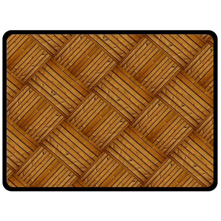 Wood Texture Background Oak Fleece Blanket (Large) 