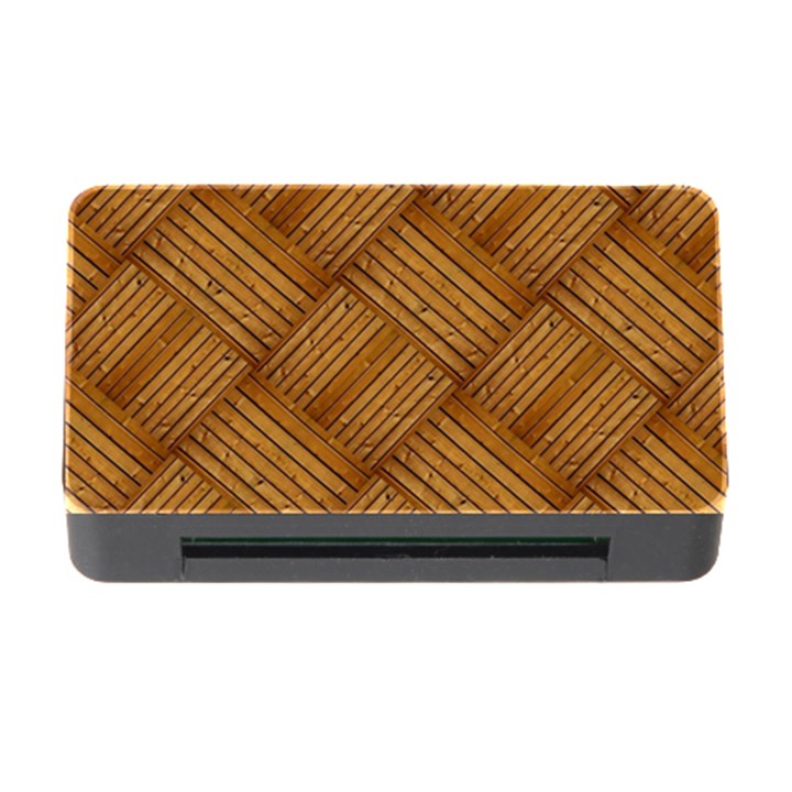 Wood Texture Background Oak Memory Card Reader with CF