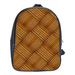 Wood Texture Background Oak School Bag (xl) by Nexatart