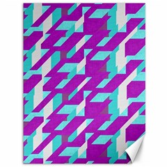 Fabric Textile Texture Purple Aqua Canvas 36  X 48   by Nexatart