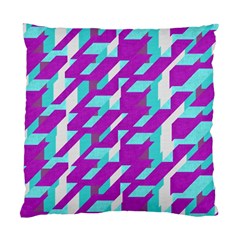 Fabric Textile Texture Purple Aqua Standard Cushion Case (one Side) by Nexatart