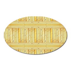 Wood Texture Grain Light Oak Oval Magnet by Nexatart