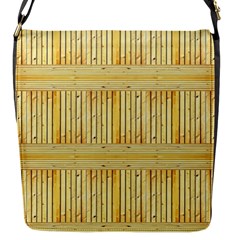 Wood Texture Grain Light Oak Flap Messenger Bag (s) by Nexatart