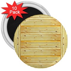 Wood Texture Background Light 3  Magnets (10 Pack)  by Nexatart