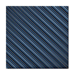 Diagonal Stripes Pinstripes Tile Coasters