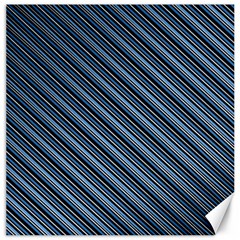 Diagonal Stripes Pinstripes Canvas 16  x 16  