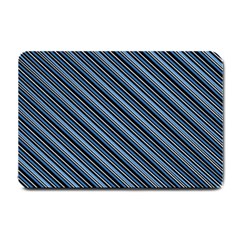 Diagonal Stripes Pinstripes Small Doormat 