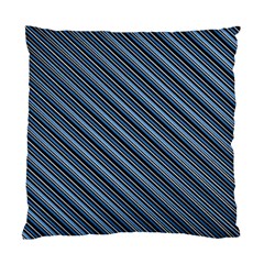 Diagonal Stripes Pinstripes Standard Cushion Case (two Sides) by Nexatart