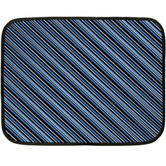 Diagonal Stripes Pinstripes Fleece Blanket (Mini)