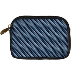 Diagonal Stripes Pinstripes Digital Camera Cases