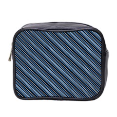 Diagonal Stripes Pinstripes Mini Toiletries Bag 2-side by Nexatart