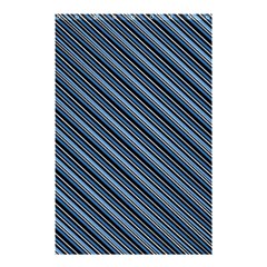 Diagonal Stripes Pinstripes Shower Curtain 48  x 72  (Small) 