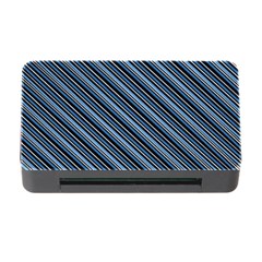 Diagonal Stripes Pinstripes Memory Card Reader with CF