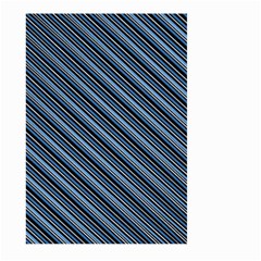 Diagonal Stripes Pinstripes Large Garden Flag (Two Sides)