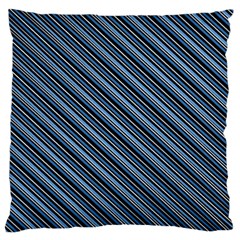 Diagonal Stripes Pinstripes Large Cushion Case (One Side)