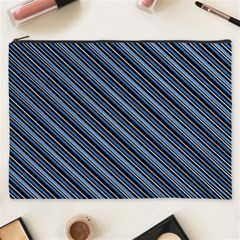 Diagonal Stripes Pinstripes Cosmetic Bag (XXXL) 