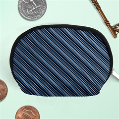 Diagonal Stripes Pinstripes Accessory Pouches (medium)  by Nexatart