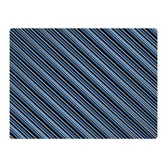 Diagonal Stripes Pinstripes Double Sided Flano Blanket (Mini) 