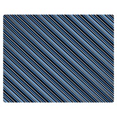 Diagonal Stripes Pinstripes Double Sided Flano Blanket (Medium) 